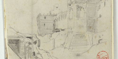 image for: Marià Fortuny - Polvorín Tetuán - Cap a 1860