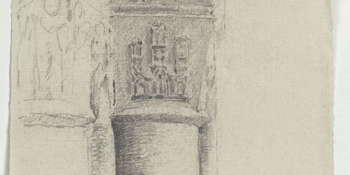 image for: Marià Fortuny - Capitells de la església de l&#039;Esperit Sant a Miranda de l&#039;Ebre - Cap a 1867