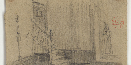 image for: Marià Fortuny - Interior amb escala i balustrada - Cap a 1867-1872