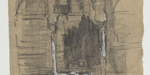 image for: Marià Fortuny - Porxada d&#039;estil musulmà i aljub - Cap a 1860-1862
