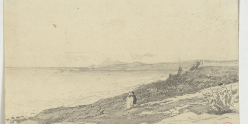 image for: Marià Fortuny - Vista de la costa marroquina - Cap a 1860-1862