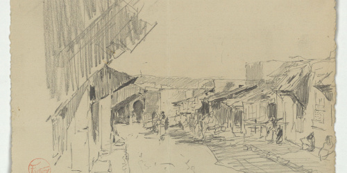 image for: Marià Fortuny - Plaça marroquina - Cap a 1860-1862