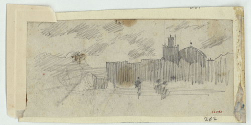 image for: Marià Fortuny - Població marroquina - Cap a 1860-1862