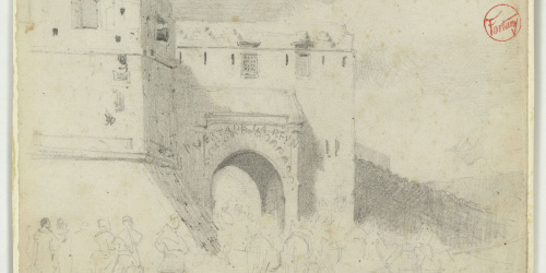 image for: Marià Fortuny - Puerta por donde entró la Sra. Duquesa de Tetuán - Cap a 1860