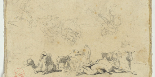 image for: Marià Fortuny - Estudi per a l&#039;aquarel·la «Vista de la ciutat de Tànger» - Cap a 1862