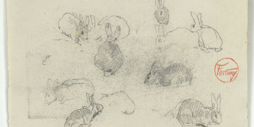 image for: Marià Fortuny - Estudi per al quadre «Dinar a l&#039;Alhambra» - Cap a 1871