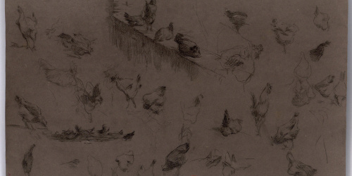 image for: Marià Fortuny - Estudi per al quadre «El corral» - Cap a 1869
