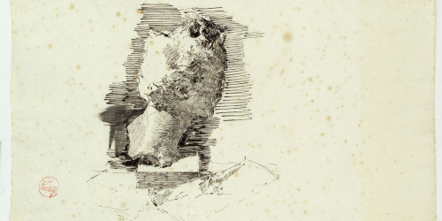 image for: Marià Fortuny - Retrat de Vincenzo Gemito - Cap a 1874