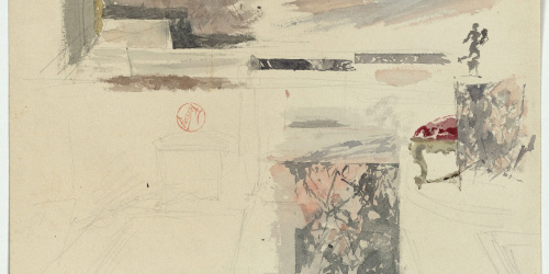 image for: Marià Fortuny - Croquis de l'interior d'un saló - Cap a 1867-1874