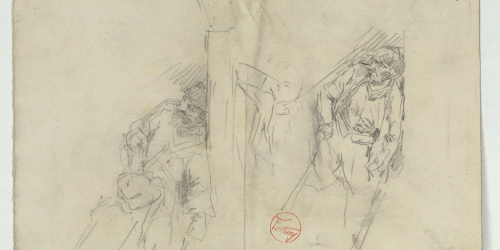 image for: Marià Fortuny - Estudi per al quadre «L&#039;Ajuntament vell de Granada» - Cap a 1872