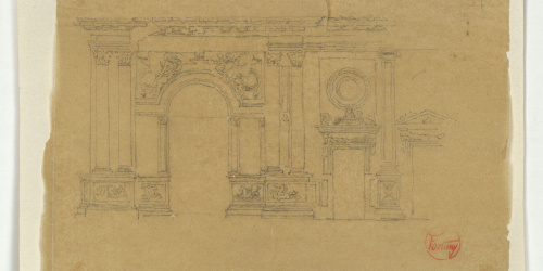 image for: Marià Fortuny - Palau de Carles V a l&#039;Alhambra de Granada (calc) - 1870-1872