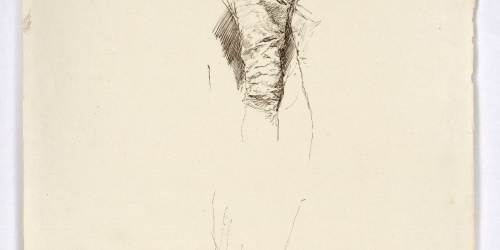 image for: Marià Fortuny - Estudi per al quadre «L&#039;elecció de la model» - Cap a 1868-1870