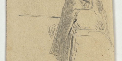 image for: Marià Fortuny - Mohazni (soldat reial) a cavall. Estudi per al quadre «La batalla de Tetuan» - Cap a 1860