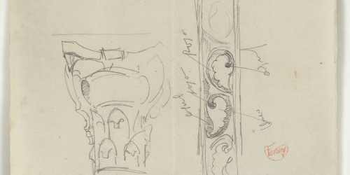 image for: Marià Fortuny - Capitell corinti i sanefa - Cap a 1867-1870