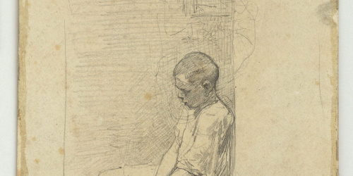 image for: Marià Fortuny - Jove amb gallines - Cap a 1860-1862