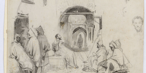 image for: Marià Fortuny - Carrer dels perfumistes a Tetuan - 1860