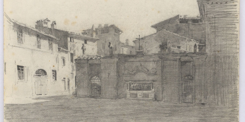 image for: Marià Fortuny - Plaça d&#039;una població - Cap a 1863-1872