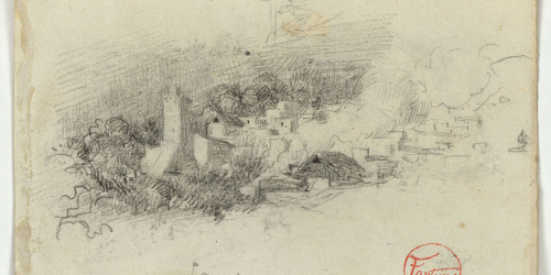 image for: Marià Fortuny - Samsa (anvers) / Població marroquina (revers) - Cap a 1860