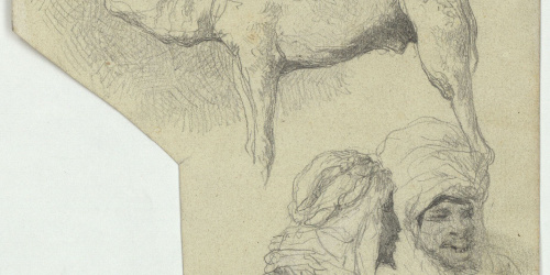 image for: Marià Fortuny - Camell i marroquins - Cap a 1860-1862