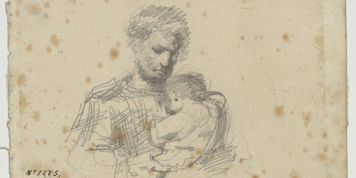 image for: Marià Fortuny - Home amb nen - Cap a 1856-1858