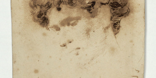 image for: Marià Fortuny - Estudi per al gravat «La Victòria» - Cap a 1869