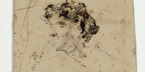 image for: Marià Fortuny - Fumador - Cap a 1856-1858