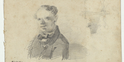 image for: Marià Fortuny - Bust i cap de personatges anglesos - Cap a 1856-1858