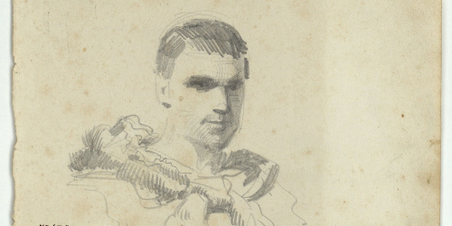 image for: Marià Fortuny - Bust de model masculí - Cap a 1856-1858