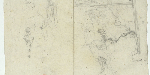 image for: Marià Fortuny - Esbossos de figures i croquis inconcrets - Cap a 1870-1874