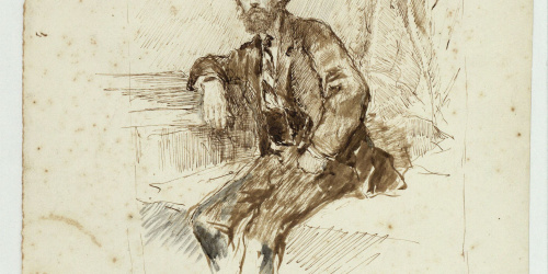 image for: Marià Fortuny - Retrat de Tomàs Moragas - Cap a 1869