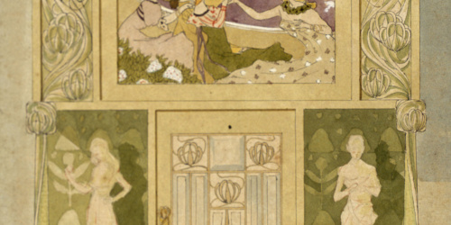image for: Gaspar Homar - Armari escriptori amb plafons de marqueteria - Cap a 1901-1906