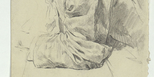 image for: Marià Fortuny - Estudi de vestimenta - Cap a 1863-1872