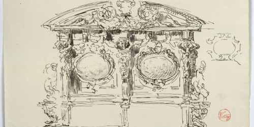 image for: Marià Fortuny - Ornament arquitectònic - Cap a 1867-1872