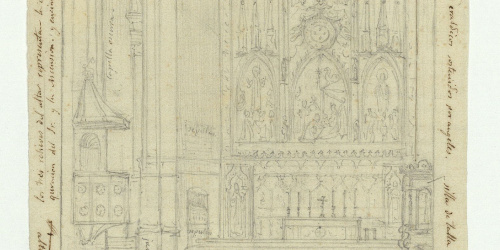 image for: Marià Fortuny - Altar major d&#039;una església - Cap a 1867-1872