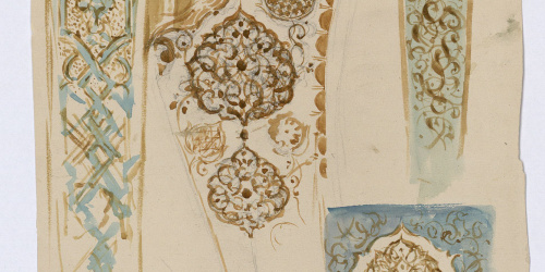 image for: Marià Fortuny - Ornamentacions d&#039;estil musulmà - Cap a 1870-1872