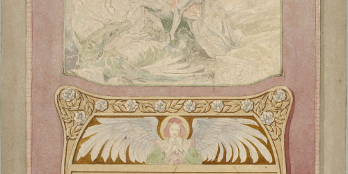 image for: Gaspar Homar - Llit i tapís amb sant Jordi amb el drac - Cap a 1900-1905