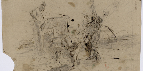 image for: Marià Fortuny - Croquis de composició - Cap a 1867-1872