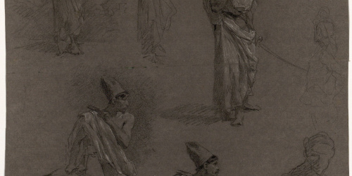 image for: Marià Fortuny - Marroquins. Estudi per al quadre «La batalla de Tetuan» - Cap a 1863-1864
