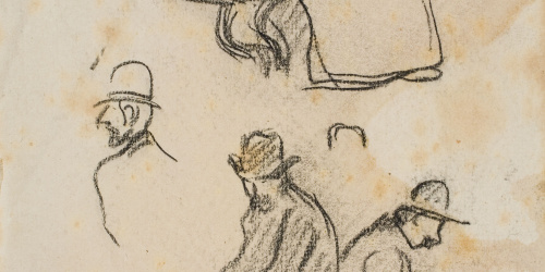 image for: Isidre Nonell - Apunt de figures - Cap a 1894