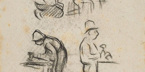 image for: Isidre Nonell - Apunt de figures - Cap a 1894