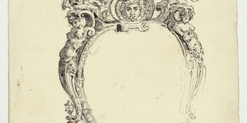 image for: Marià Fortuny - Motiu ornamental d&#039;estil rococó - Cap a 1863-1866