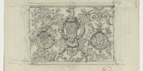 image for: Marià Fortuny - Còpia d&#039;un baix relleu amb àguila imperial - Cap a 1867-1872