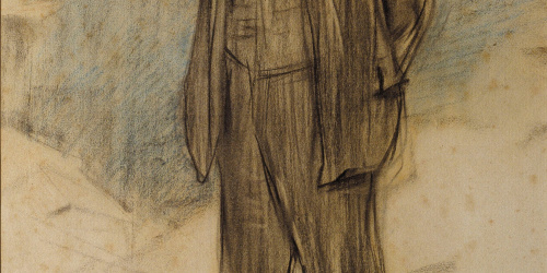 image for: Ramon Casas - Retrat de Pablo Picasso - Cap a 1900