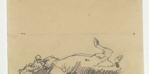 image for: Marià Fortuny - Estudi per al quadre «L'escorxador de Portici» - Cap a 1874