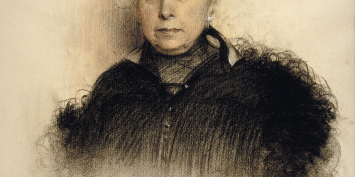 image for: Ramon Casas - Retrat de la senyora de Partagàs - 1926