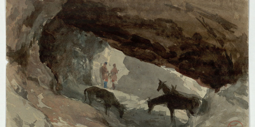 image for: Marià Fortuny - Gruta marroquina - Cap a 1860-1862