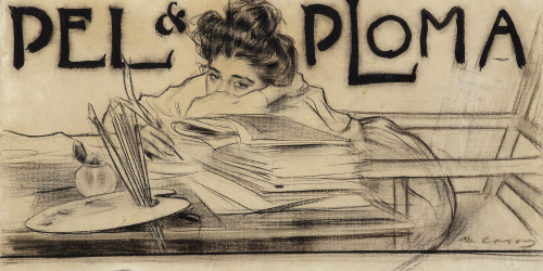 image for: Ramon Casas - Capçalera per a la revista «Pèl &amp; Ploma» - 1899