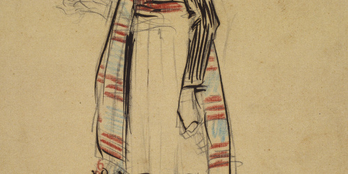 image for: Ramon Casas - Mr. Deering vestit d&#039;alacantí, fumant - Cap a 1909