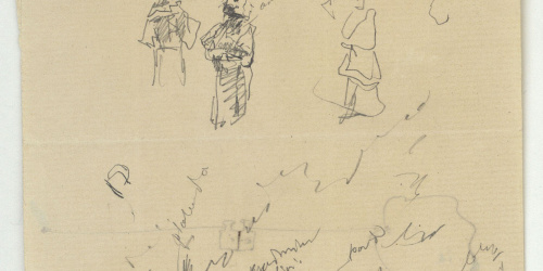 image for: Marià Fortuny - Esbós de dones camperoles - Cap a 1870-1872
