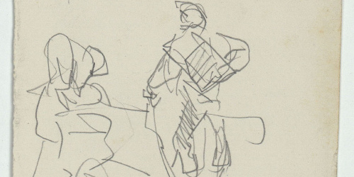 image for: Marià Fortuny - Croquis de figures - Cap a 1870-1872